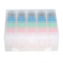 50Pcs Bobbin Hardcover Plastic Box Double Bobbin Case Bottom Bobbin Thread