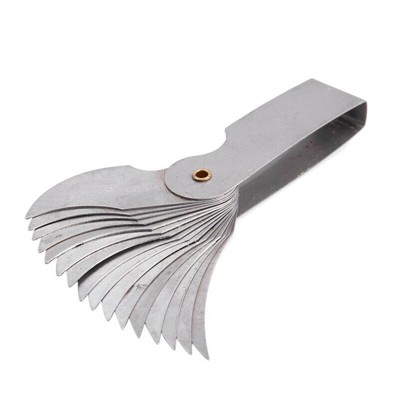 R26-80mm Measure Tool 16 Leaves Metal Radius Gauge Gage