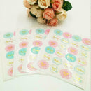 24Pcs "Thank You" Envelope Label Kraft Paper Craft Stickers Seals Packaging S2J5