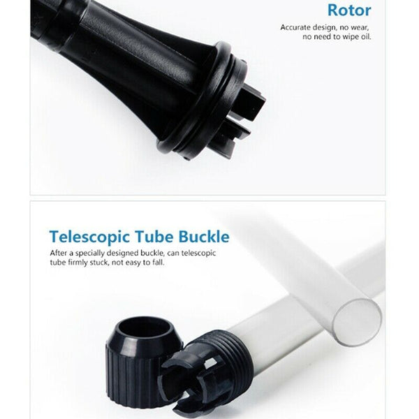 Electric Fish Tank Vacuum Cleaner Syphon Operated Gravel Water Filter Clean Q7F9