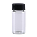 1pcs 20ml small lab glass vials bottles clear containers with black screw cap0K