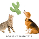 3pcs/set Rope Cactus Funny Dog Cat Molar Chew Bell Sound Toys Pet Supplies