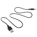 3.5mm x 1.3mm Black USB Cable Lead Charger Cord Power Supply H2P5