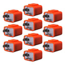 10 Pieces 2 Pins Motorcycle LED Adjustable Turn Signal Indicator Flashing 12V