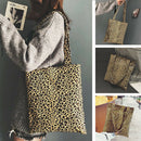 Leopard Print Pouch Women Crossbody School Shopping Shoulder Tote Bag