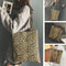 Leopard Print Pouch Women Crossbody School Shopping Shoulder Tote Bag