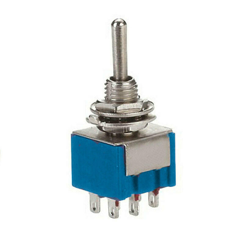 10pcs On-Off-On 3-Way Mini Toggle Switch 6-Pin 6A 125VAC New High Quality OJI