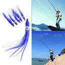 10Pcs Octopus Squid Skirt Lure Fishing Lures Bait Soft PVC For Bass Salmon Trout