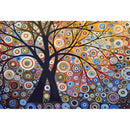 Painting By Numbers Kit DIY Glare Tree Hand Painted Canvas Oil Art Picture