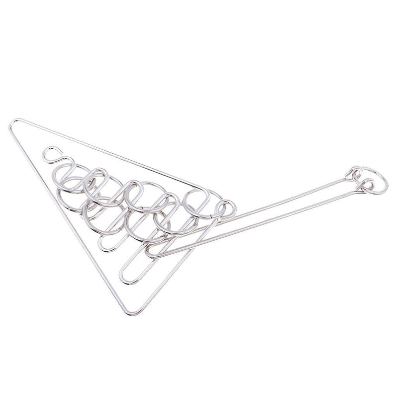 Classic Metal Wire Puzzle IQ Baffling Brain Teaser Magic Rings Puzzles Game