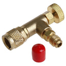 1Pc R410 90 Degree Refrigeration Adapter Connector Gauges Hose Refrigerant
