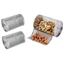 2x Grill Cage Roaster Oven Basket Coffee Beans Walnuts  Almonds BBQ