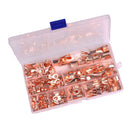 Wire Crimp Open Barrel Connector Copper Ring Lug Terminals Assortment Kit Boat