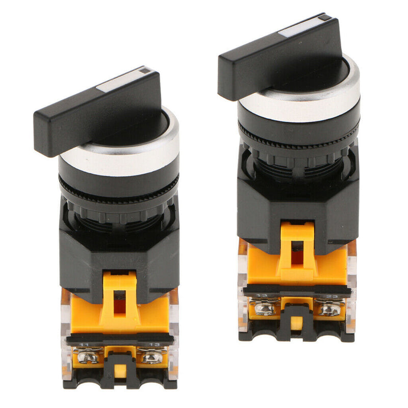 Knob Switch Latching 2 NO Plastic Rotary Switch Wear resistant 3 Position