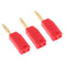 10 Pcs Black & Red 2mm Banana Plug Connectors Retractable Sheath Stackable Wire