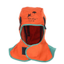 2x Flame Retardant Welding Protective Head Cover Working Hood Helmet Orange
