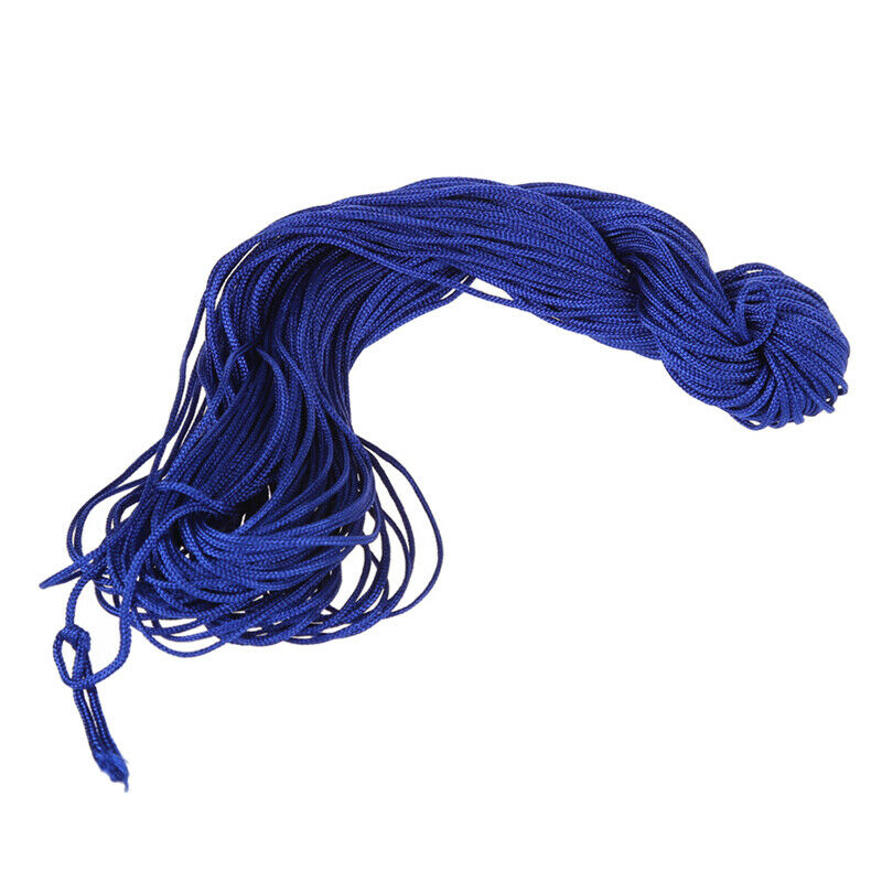 1 roll 25m Nylon Cord Thread Chinese Knot Macrame Rattail Bracelet Braided