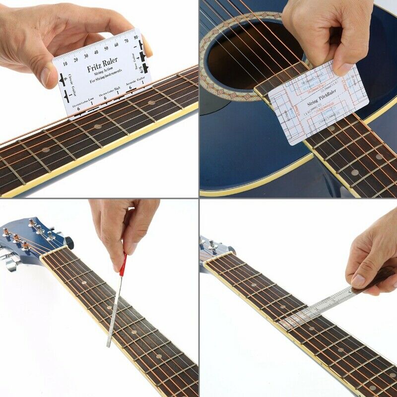 Guitar Repairing Tool Maintenance Cleaning Tool Kit String Organizer Action