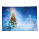 7x5ft Blue Sky Xmas Photography Backdrop Snow Christmas Tree Glitter Star S J5C2