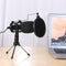 Condenser Wired Microphone MiC Sound Studio Recording USB Tripod Stand for PC