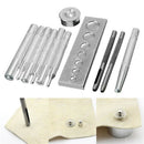 Set of 11 Die Punch Tool Snap Button Studs Rivet Installer Kit f. Leather Crafts