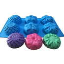 Silicone Soap Mold Flower Pattern Rectangular Handmade Soap Making DIY Mould M&E