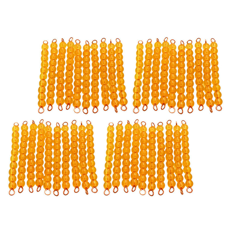 40 Pieces Of Montessori 10 Pieces Of Ten Pearls Children