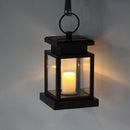 Outdoor Solar Powered Warm White LED Candle Lantern Light Garden Path Wall Lamp