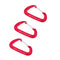 3x Carabiner Clip Aluminum D-Ring Locking Outdoor Wiregate Lock Hook Red