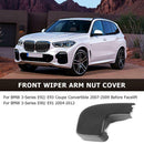 2x Front Wiper Arm Nut Covers Caps for BMW 3 Series E90 E91 04-12 E92 E93 07-09