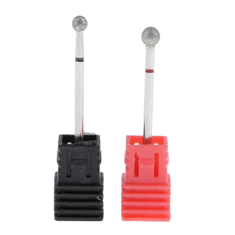 2x Nail Drill Bits Carbide Rotary Burr Set 3/32 inch (2.35mm) Shank for DIY Nail