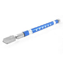Portable Carbide Wheel Oil Filled Glass Cutter Cutting Tool Blue