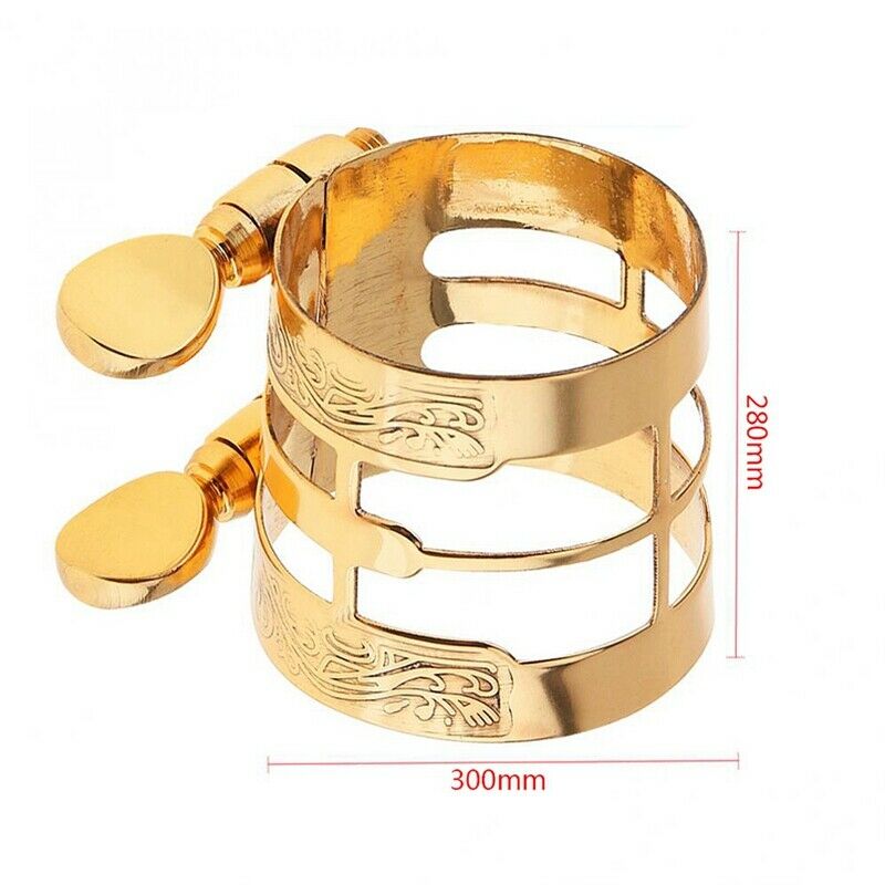 New Carved Metal Ligature Alto Sax Clarinet Mouthpiece Ligature Clip For Al