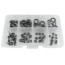 70pcs/box Stainless Steel Fishing Rod Guides Eye Ring DIY Rod Repair Kit