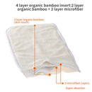 1Pc Baby Diapers Washable Bamboo Cloth Nappy Insert For Toddler Newborn Reusable