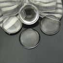 10pcs /lot 20mm Round Flat Back Clear Glass Cabochon Time Gem Patch Z1F6