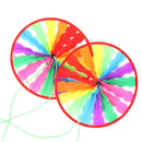 Rainbow Wheel Windmill Wind Spinner Whirligig Garden Funny Children ToysB Gw