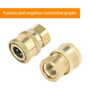 3 Pack Pressure Washer Coupler, Quick Connect Fittings 1/4 Inch Quick Coupl W5W1