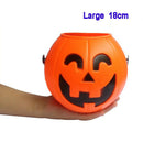 Halloween Pumpkin Trick Treat Loot Sweet Candy Carry Holder Jar Jug Barrel