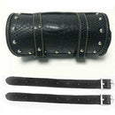 20.5x10.5cm Motorcycle Backpack Saddle Bag Black With Beige Weatherproof K0S3
