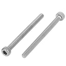 M3x45mm 0.5mm Pitch Bolts Socket Cap Head Hex Key Screws 30pcs D9K4