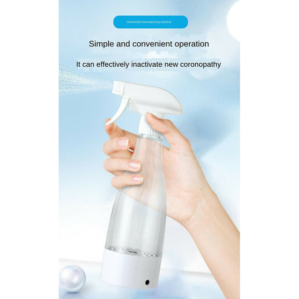 2pcs 350ml Sodium Hypochlorite Generator Rechargeable for Home Bathroom