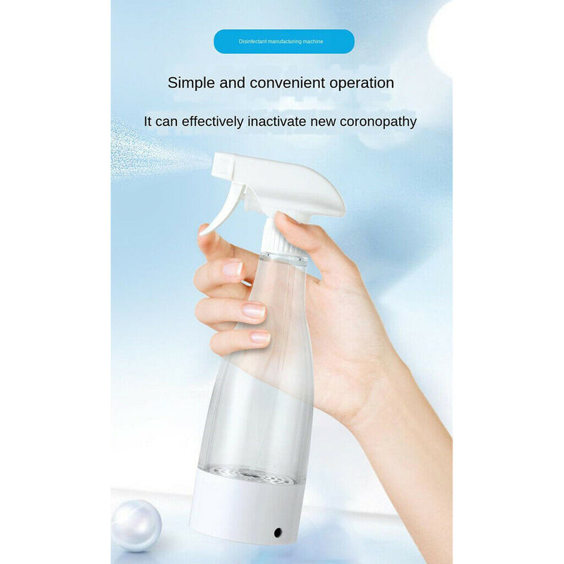 2pcs 350ml Sodium Hypochlorite Generator Rechargeable for Home Bathroom