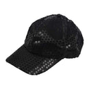 Glitter Hip Hop Dancer Hat Sparkling Bling Sequin Baseball Club Cap Black Y8R1