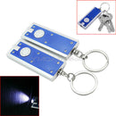 2x Outdoor Camping Hiking Accessories Keyring Keychain LED Mini Flashlight Torch