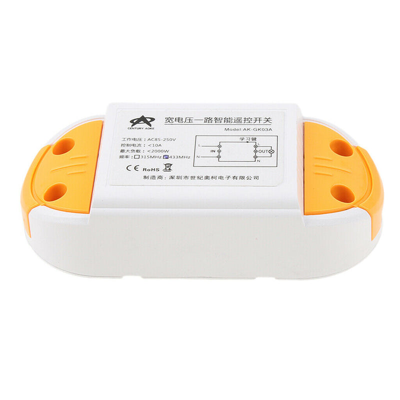 DC15-120V Universal Wireless Remote Control Switch Lamp Controller 433Mhz
