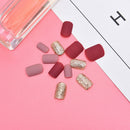 24pcs  French False Nails Art Acrylic Full Cover Tips Manicure Gl%!