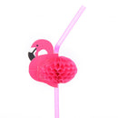 Flamingo on Paper Straws Wedding birthday Decoration Tropical Drinks tea party J