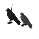 1 Set Lifelike Crow Decoy Garden Plastic Bird Crow Scarer Black Scare Crow