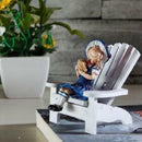 Mediterranean Nautical Beach Chair Girl Wooden Chair Decorative Art Ornament